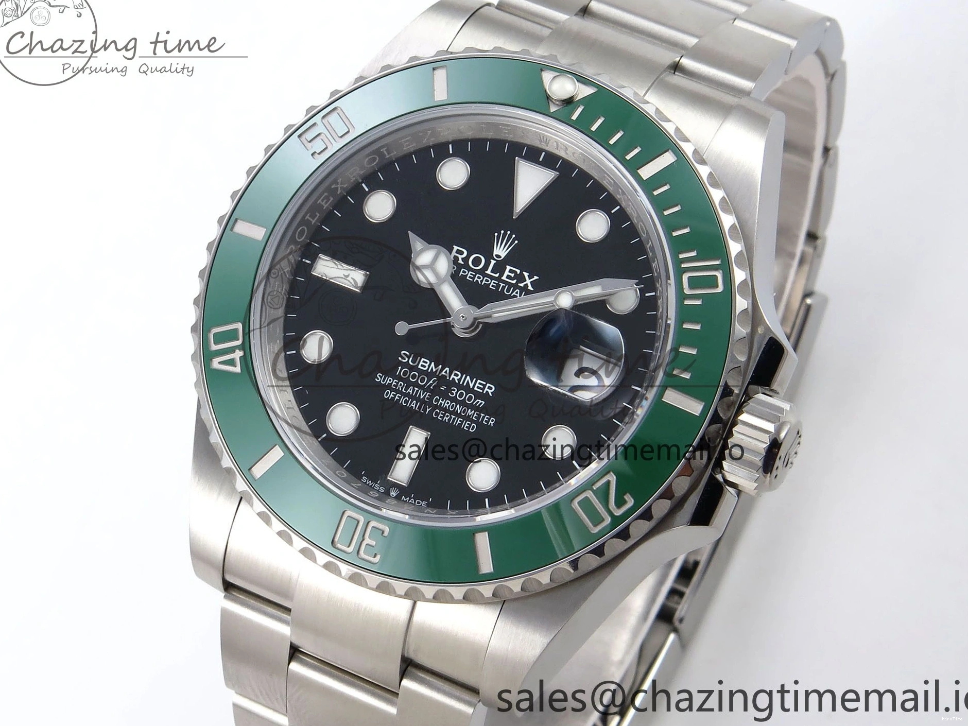 MiroTime 0509 Submariner 126610 LV HGF 1:1 Best Edition Green Bezel Black Dial on SS Bracelet SH3235 V OdorResistant 1265